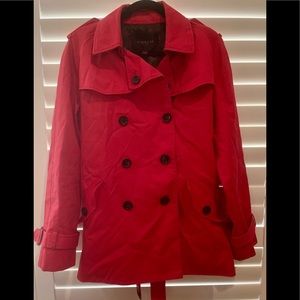 Pre-owned ~Coach Trench Coat~Women~Short length~Double Breasted Size L